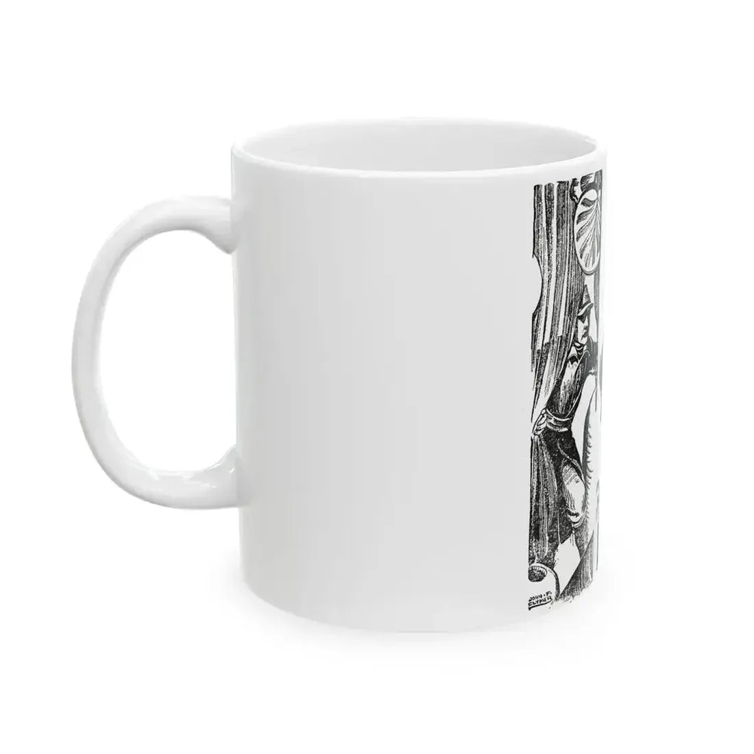 Blades of the Legion (3), Blue Book Magazine, February 1946 - White Coffee Mug - Go Mug Yourself