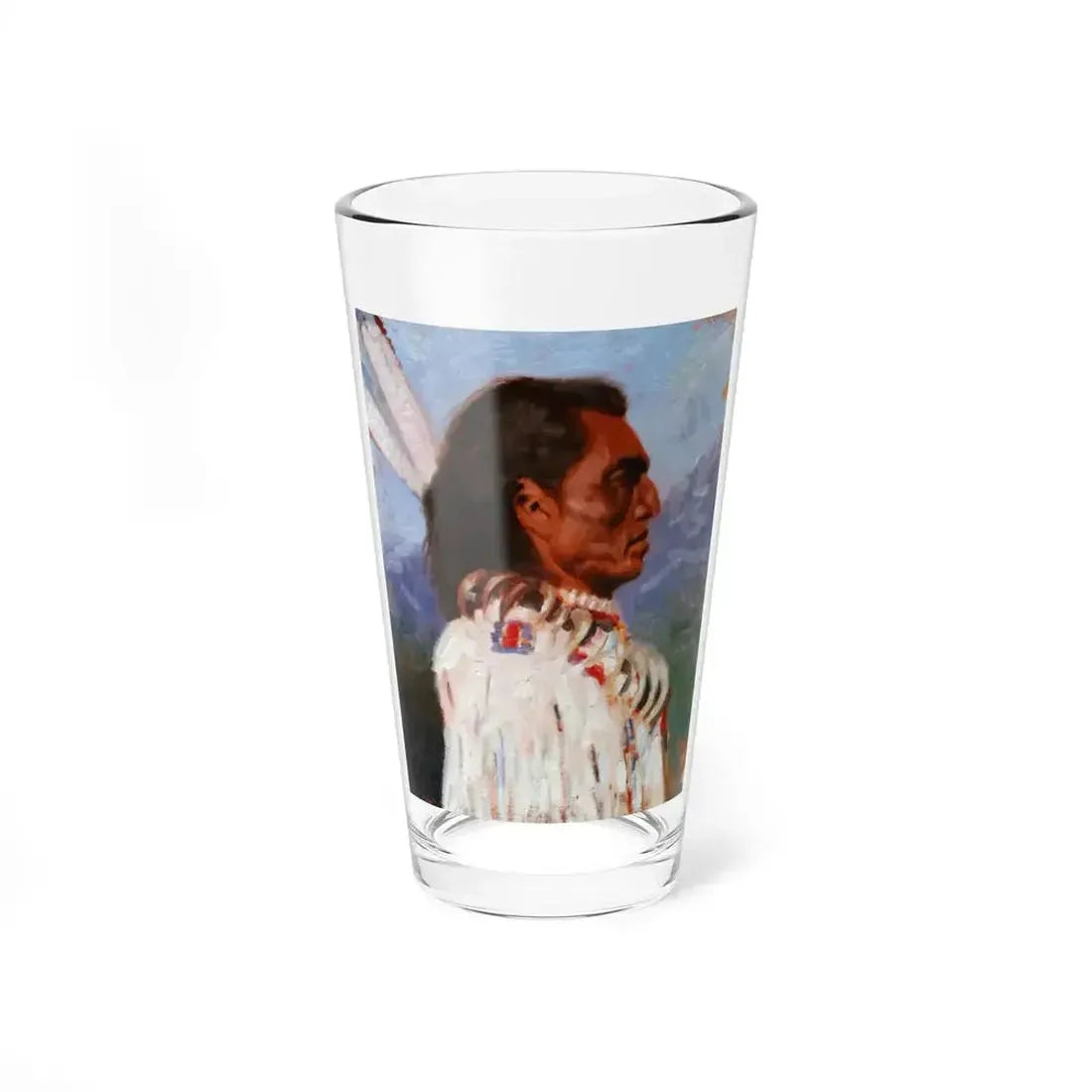 Blake Neubert-Buffalo Bill (Native Americans in Art) Pint Glass 16oz 16oz - Go Mug Yourself
