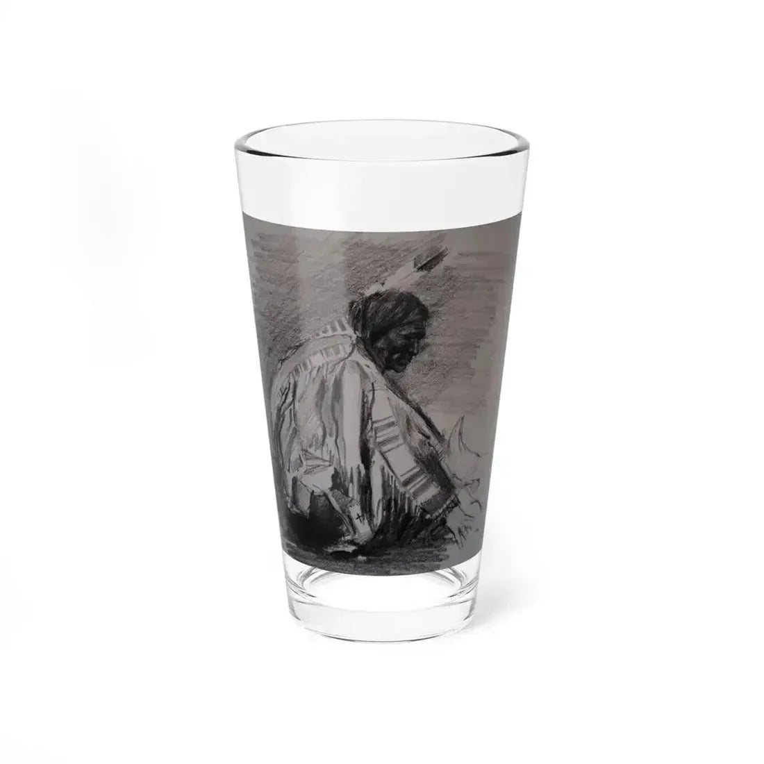 Blake Neubert-Untitled 11 (Native Americans in Art) Pint Glass 16oz 16oz - Go Mug Yourself