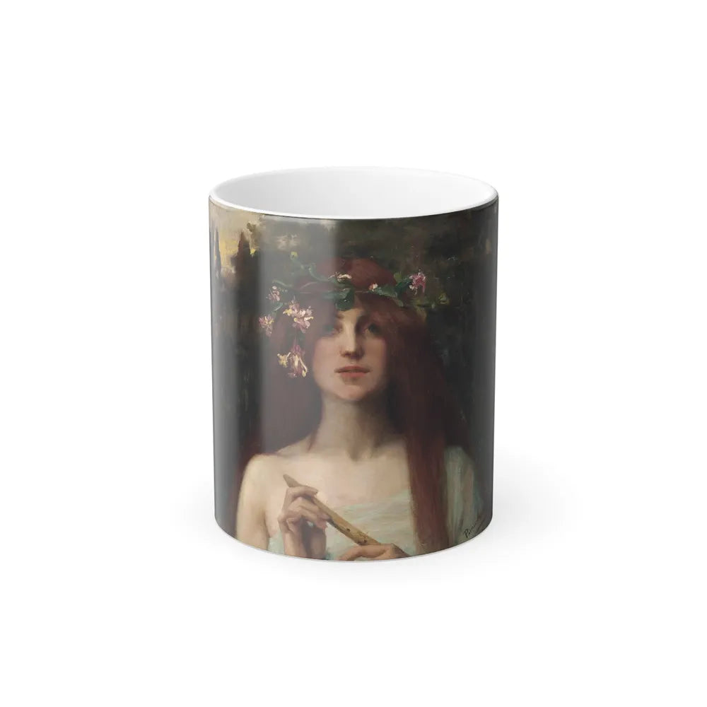 Blanche Paymal-Amouroux (19th Century) A nymph - Oil on Canvas - Color Changing Mug 11oz-11oz-Go Mug Yourself