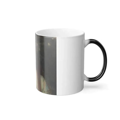 Blanche Paymal-Amouroux (19th Century) A nymph - Oil on Canvas - Color Changing Mug 11oz - Go Mug Yourself