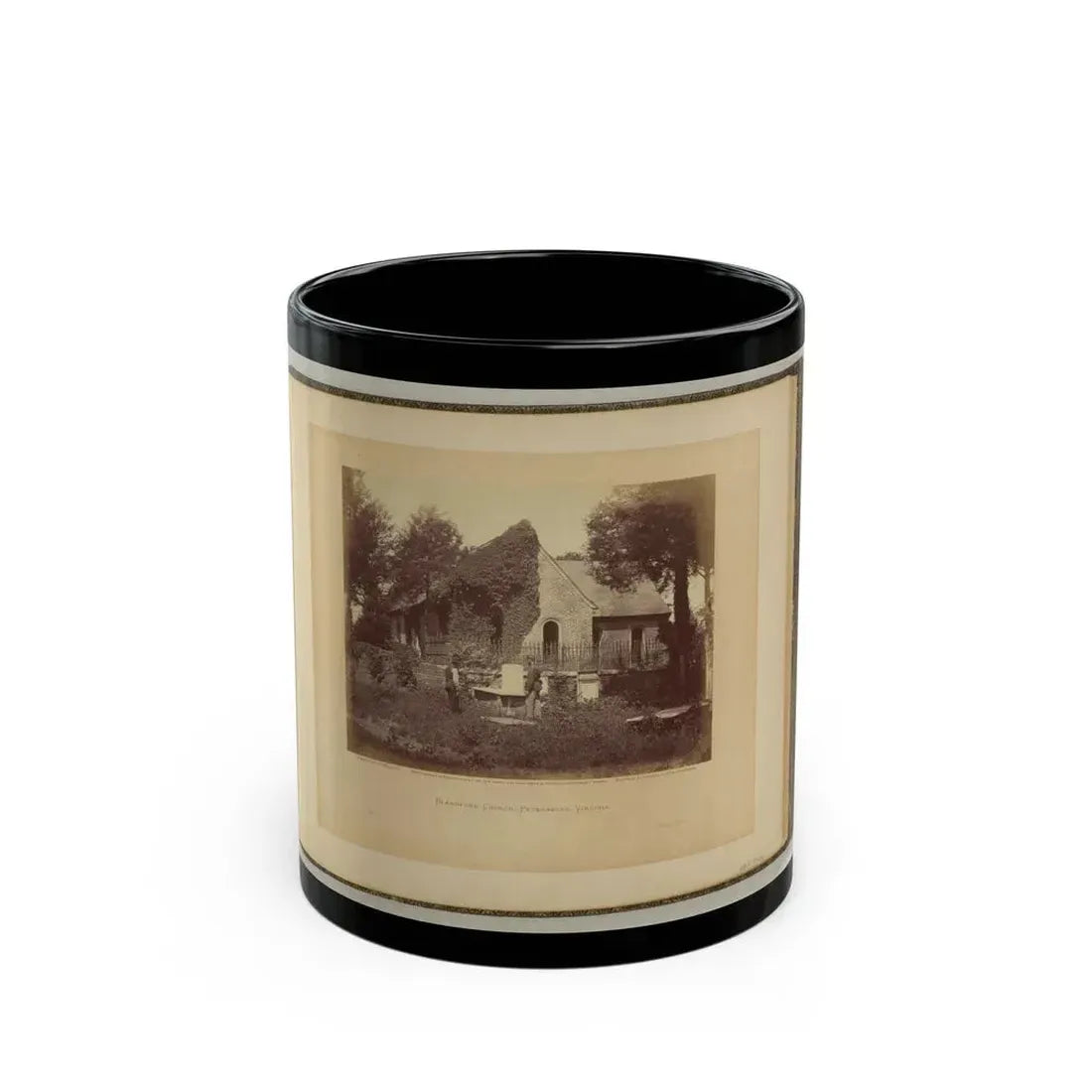 Blandford Church, Petersburg, Virginia (U.S. Civil War) Black Coffee Mug 11oz - Go Mug Yourself