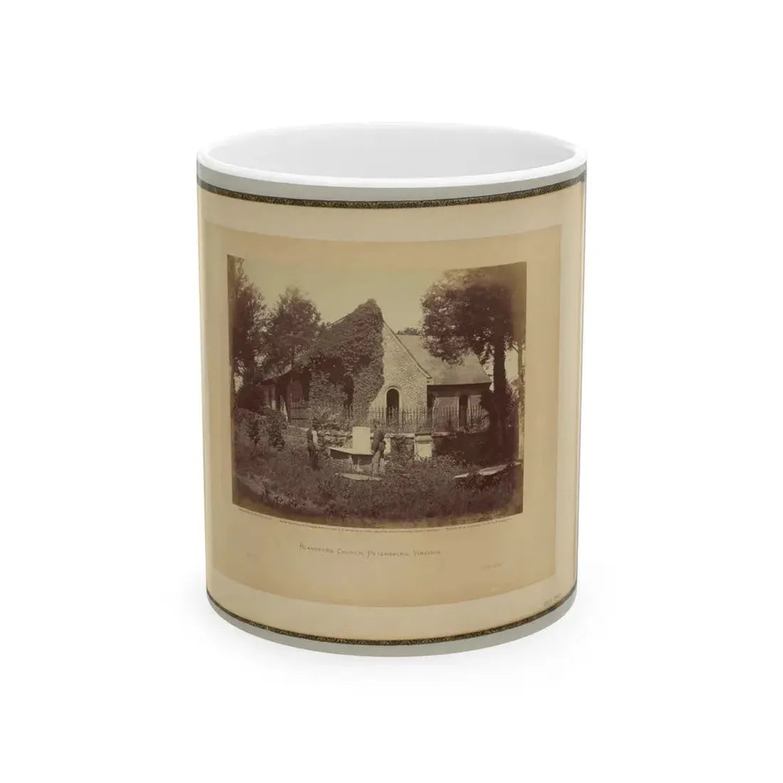 Blandford Church, Petersburg, Virginia (U.S. Civil War) White Coffee Mug 11oz - Go Mug Yourself