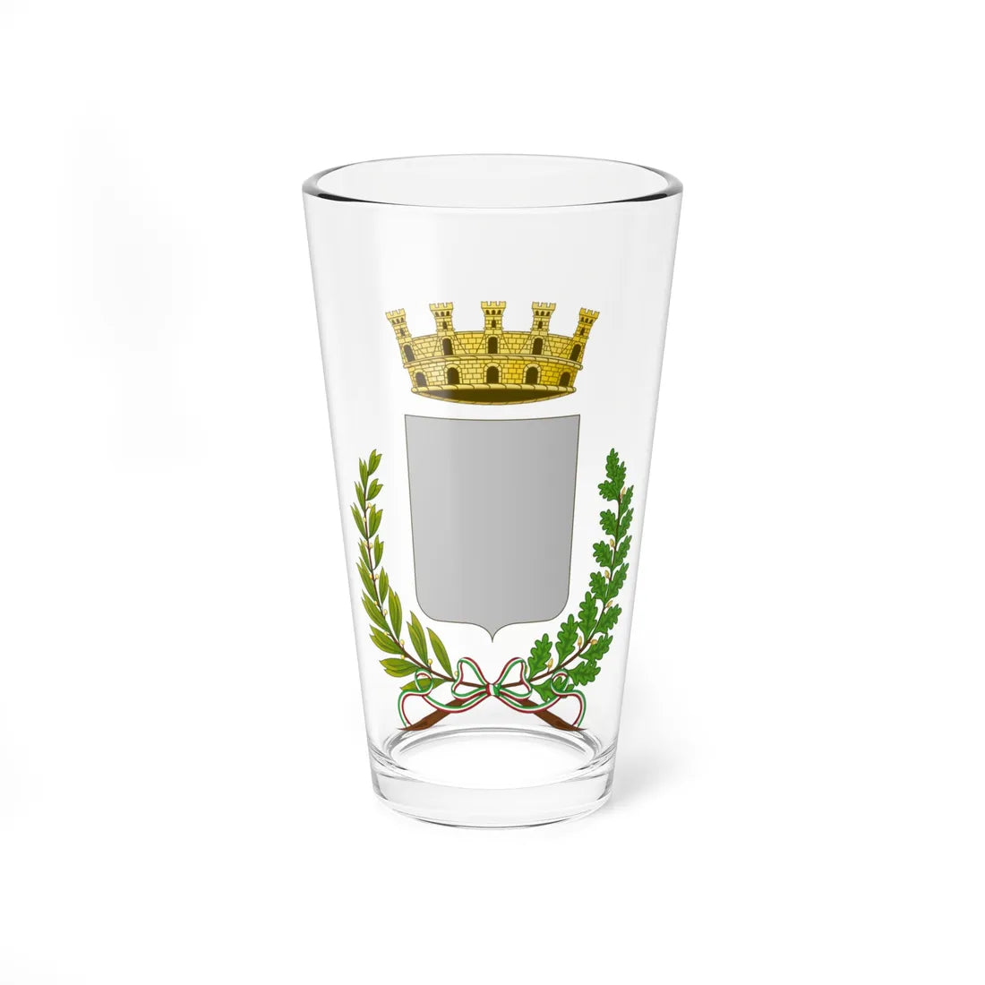 Blank Coat of arms of Italian City 2 (Italy) (Coat of Arms) Pint Glass 16oz 16oz - Go Mug Yourself
