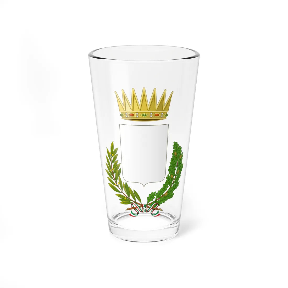 Blank Coat of arms of Italian Union of Municipalities (Italy) (Coat of Arms) Pint Glass 16oz 16oz - Go Mug Yourself