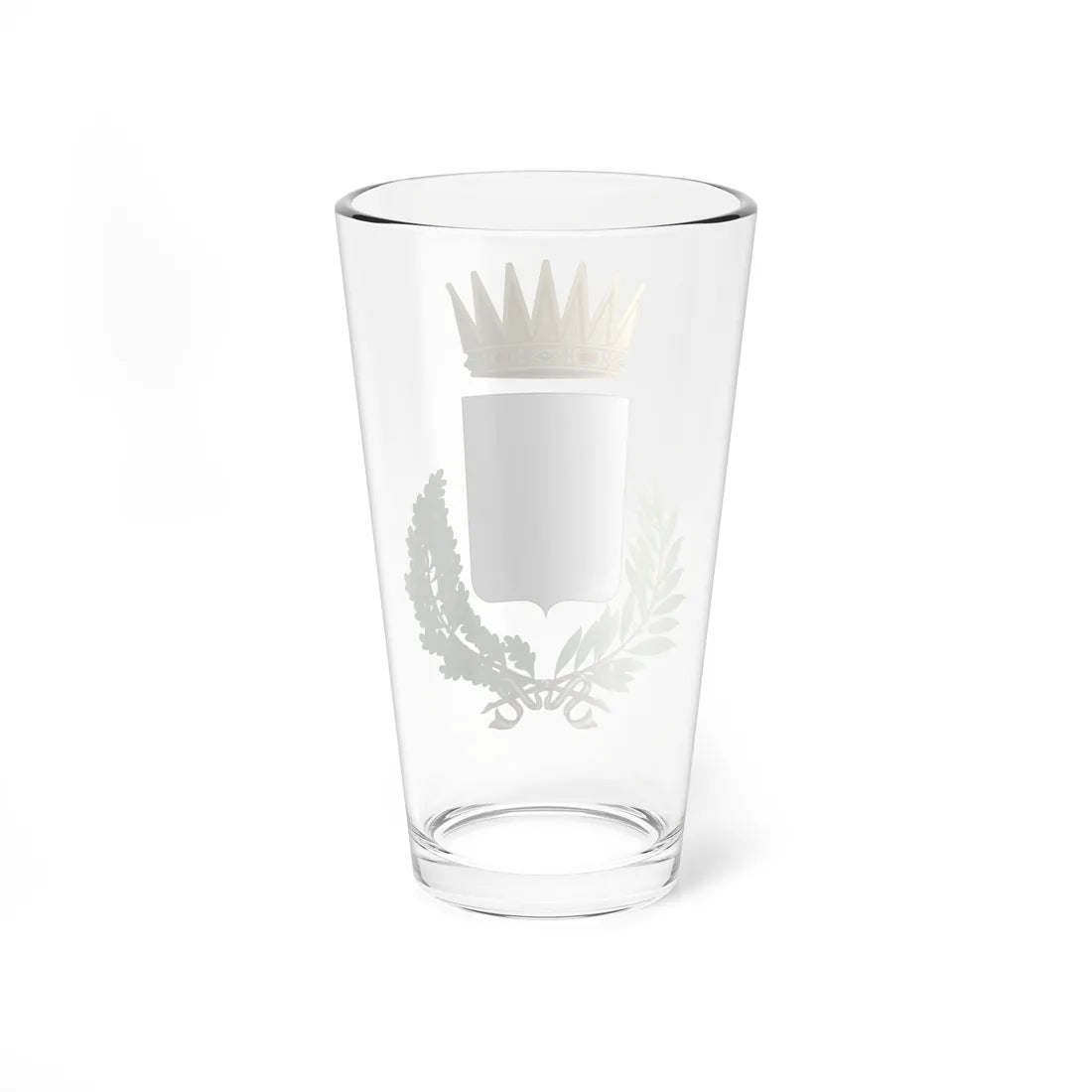 Blank Coat of arms of Italian Union of Municipalities (Italy) (Coat of Arms) Pint Glass 16oz - Go Mug Yourself