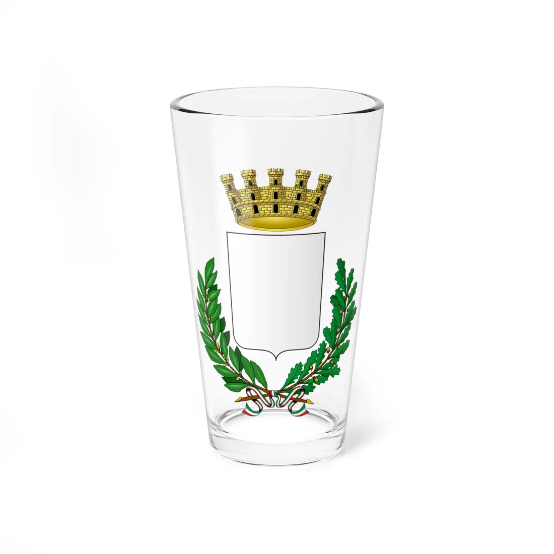 Blank - Italy city-Stemma (Italy) (Coat of Arms) Pint Glass 16oz - Go Mug Yourself