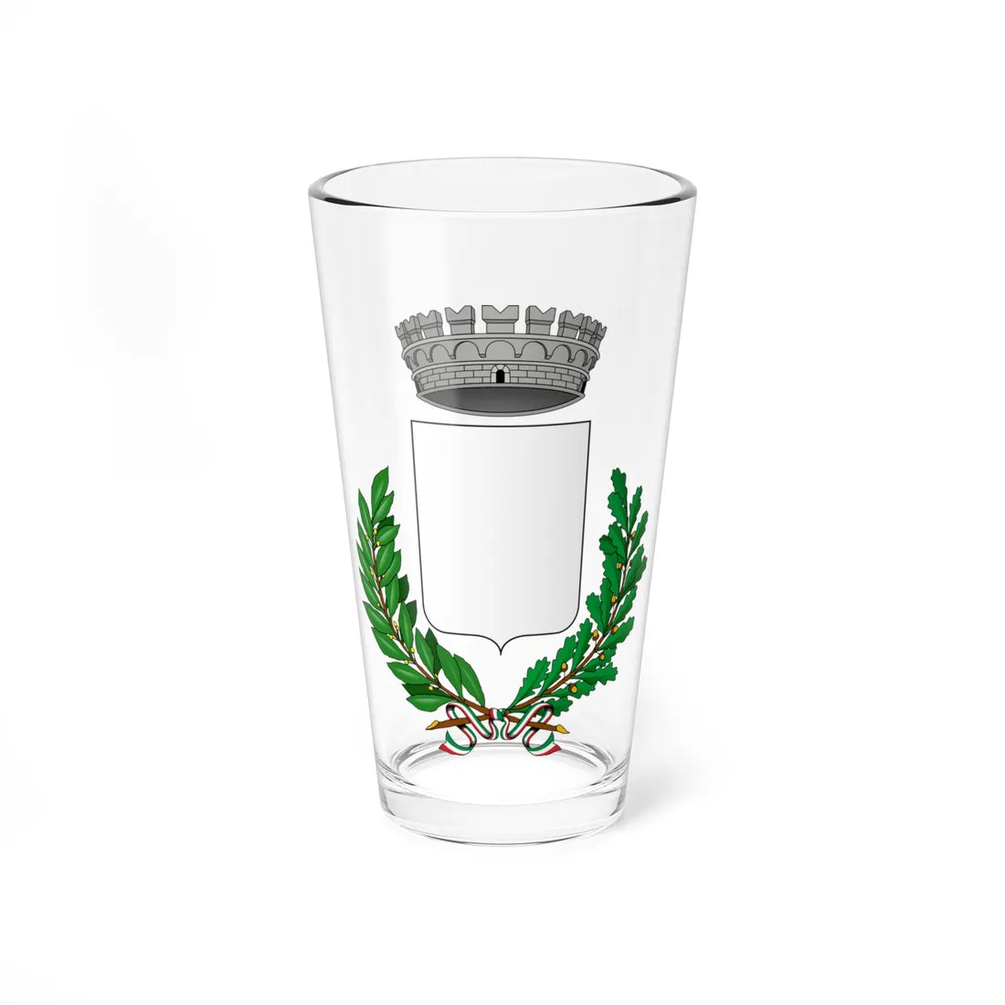 Blank - Italy municipality-Stemma (Italy) (Coat of Arms) Pint Glass 16oz - Go Mug Yourself