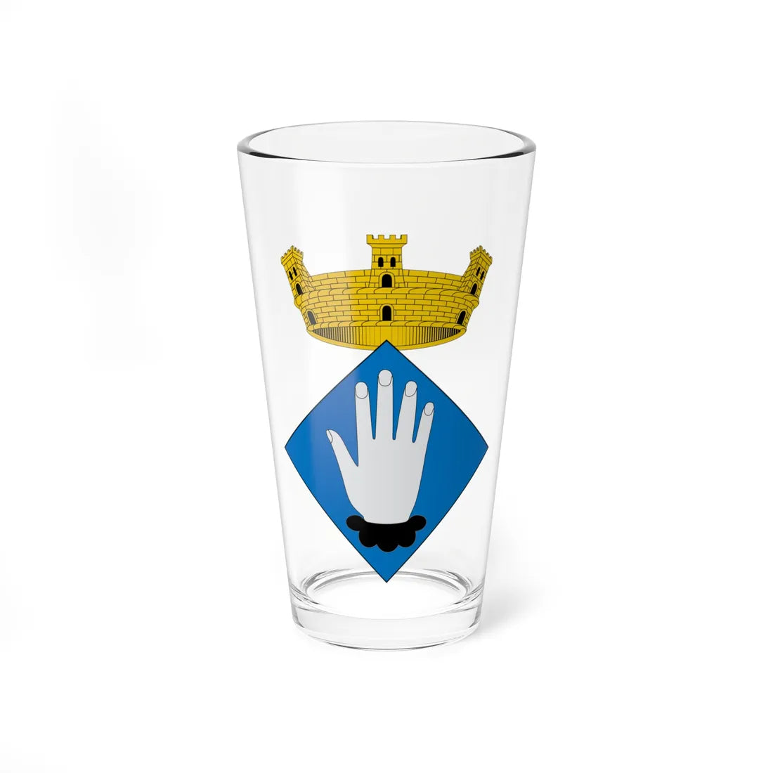Blasó dAlmatret (Spain) (Coat of Arms) Pint Glass 16oz 16oz - Go Mug Yourself