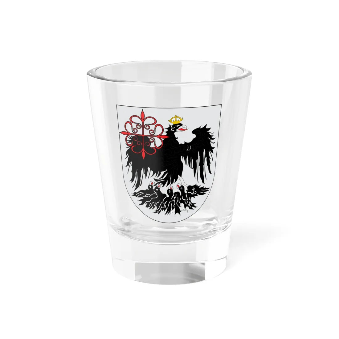Blasón de la Bandera de Buenos Aires TVH (Equatorial Guinea) (Coat of Arms) Shot Glass 1.5oz 1.5oz - Go Mug Yourself