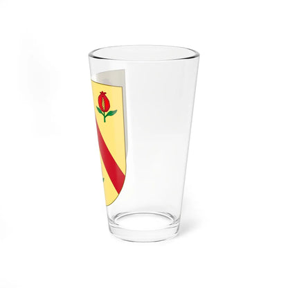 Blasón de la familia Potau (Spain) (Coat of Arms) Pint Glass 16oz - Go Mug Yourself