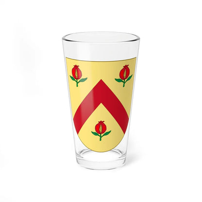 Blasón de la familia Potau (Spain) (Coat of Arms) Pint Glass 16oz - Go Mug Yourself