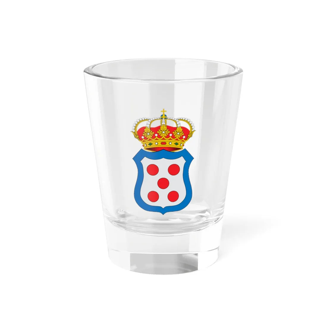 Blasón de Quinto (Spain) (Coat of Arms) Shot Glass 1.5oz 1.5oz - Go Mug Yourself