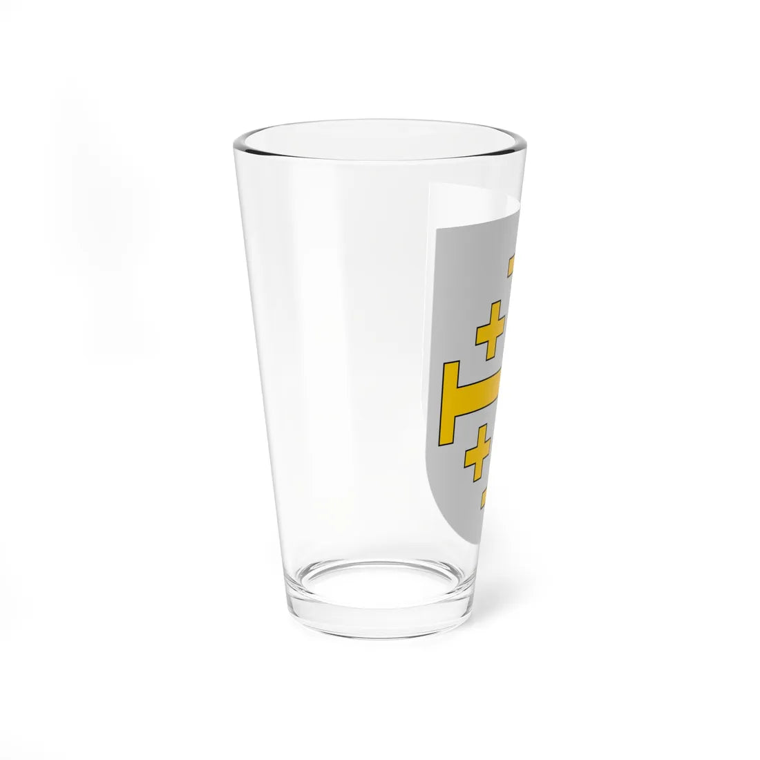 Blasón del Reino Latino de Jerusalén (Spain) (Coat of Arms) Pint Glass 16oz - Go Mug Yourself