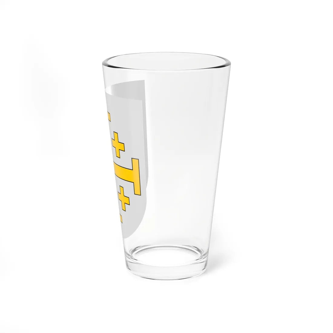 Blasón del Reino Latino de Jerusalén (Spain) (Coat of Arms) Pint Glass 16oz - Go Mug Yourself