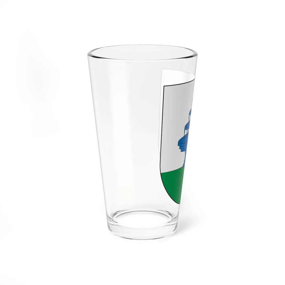 Blasón familia Ýñigo con fuente (Spain) (Coat of Arms) Pint Glass 16oz - Go Mug Yourself