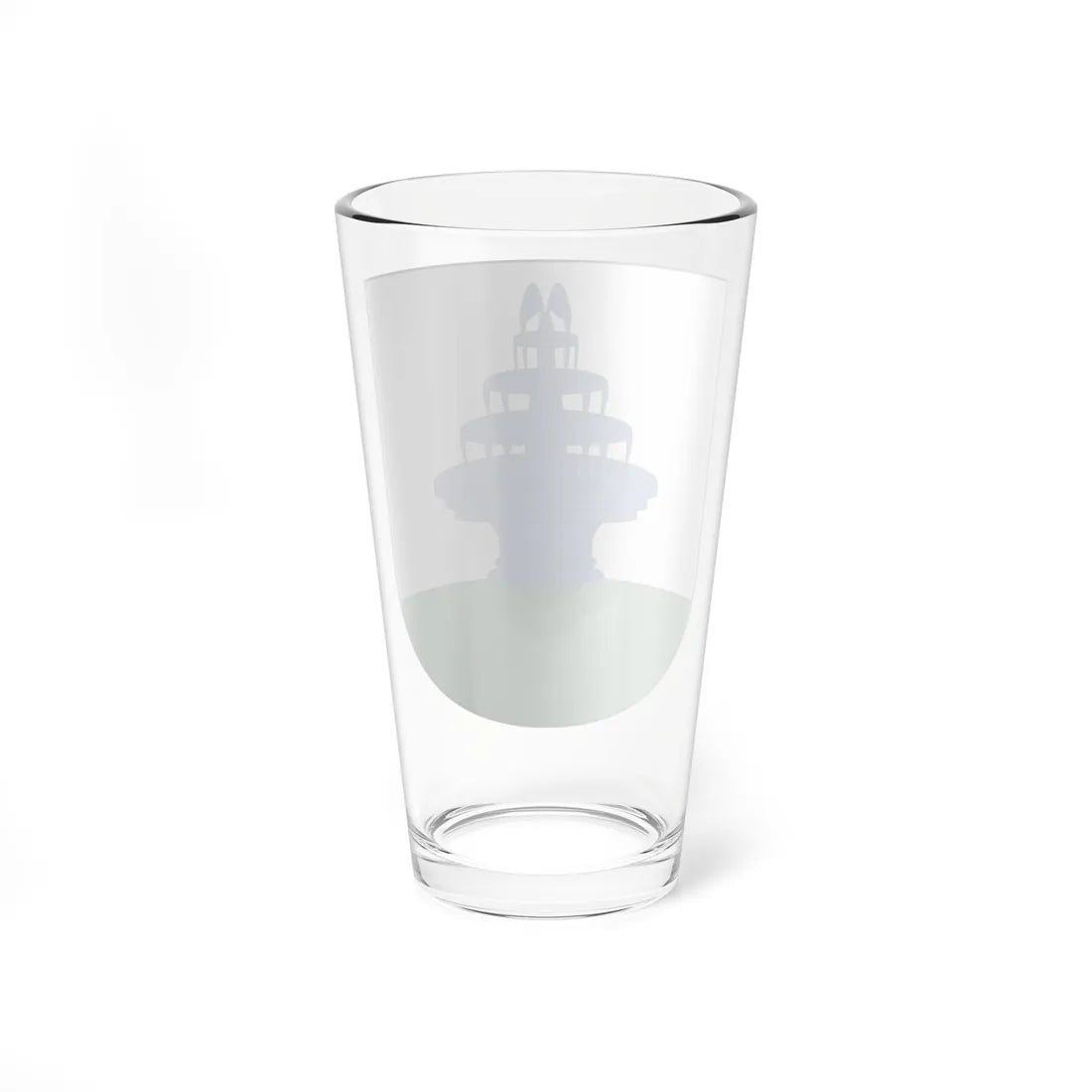 Blasón familia Ýñigo con fuente (Spain) (Coat of Arms) Pint Glass 16oz - Go Mug Yourself