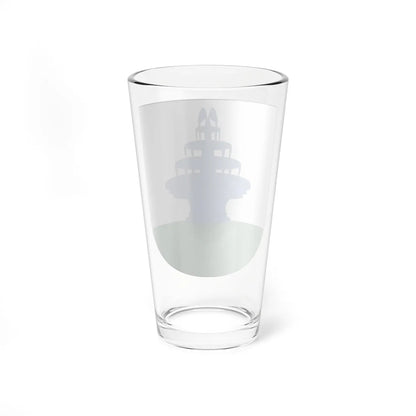 Blasón familia Ýñigo con fuente (Spain) (Coat of Arms) Pint Glass 16oz - Go Mug Yourself