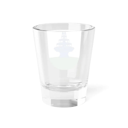 Blasón familia Ýñigo con fuente (Spain) (Coat of Arms) Shot Glass 1.5oz - Go Mug Yourself