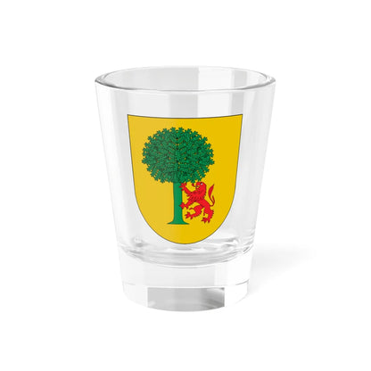 Blasón familia Ýñigo con árbol y león (Spain) (Coat of Arms) Shot Glass 1.5oz 1.5oz - Go Mug Yourself