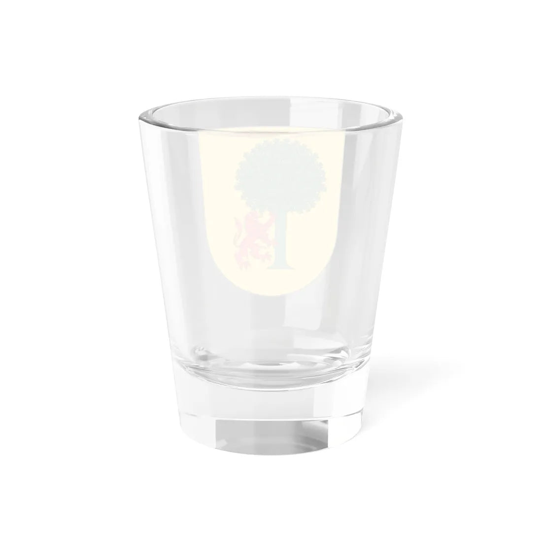 Blasón familia Ýñigo con árbol y león (Spain) (Coat of Arms) Shot Glass 1.5oz - Go Mug Yourself