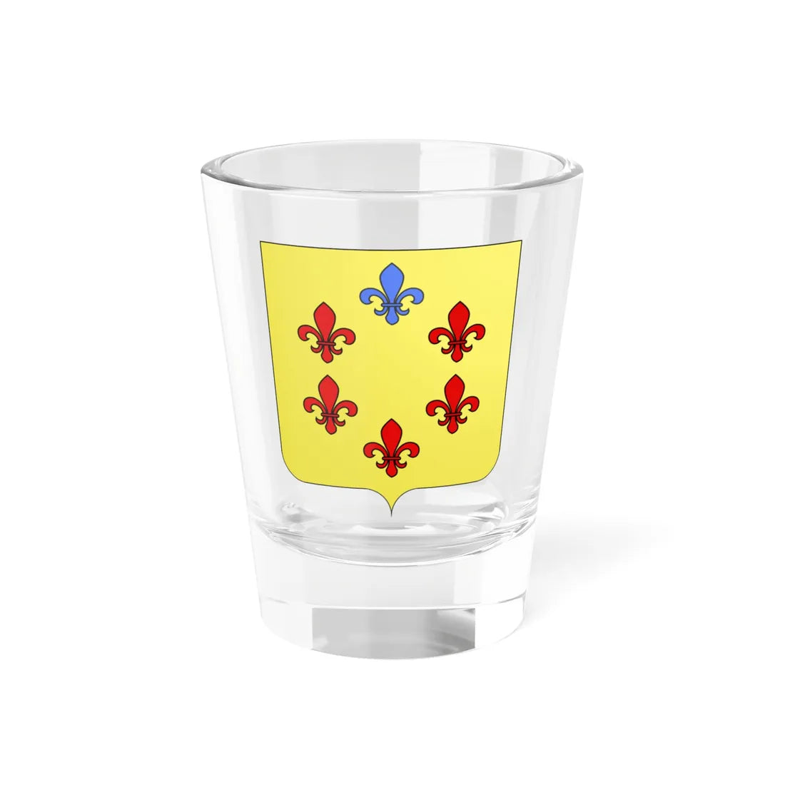 Blasón familia Ýñigo-Genio (Argentina) (Coat of Arms) Shot Glass 1.5oz 1.5oz - Go Mug Yourself