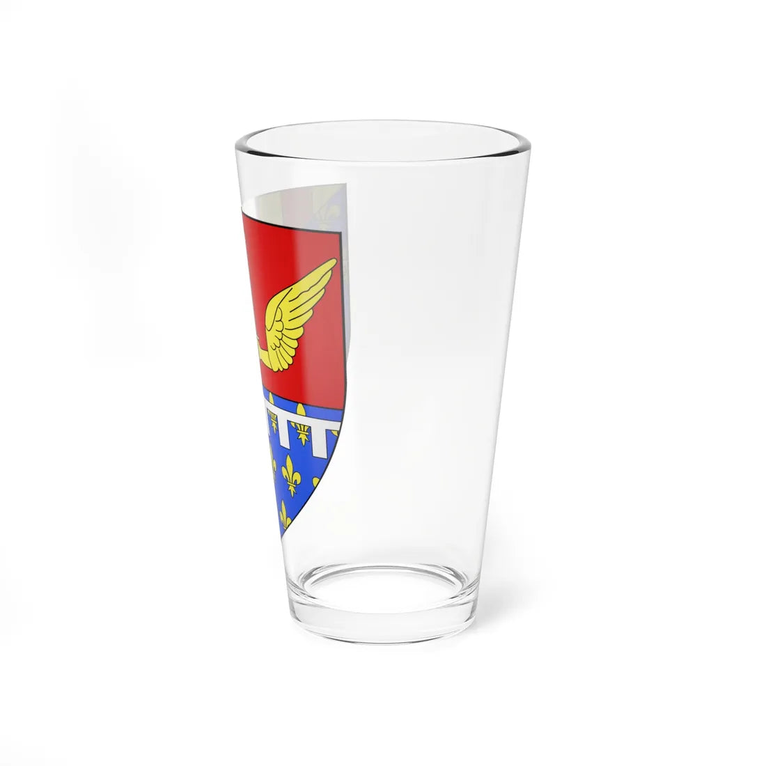 Blason Alphonse dAragon Marquis de Vilena selon Gelre (Spain) (Coat of Arms) Pint Glass 16oz - Go Mug Yourself