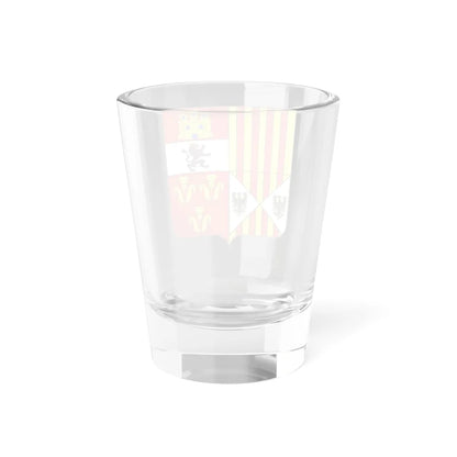 Blason Alphonse dAragon y Portugal 1489-1562 duc de Segorbe (Spain) (Coat of Arms) Shot Glass 1.5oz - Go Mug Yourself