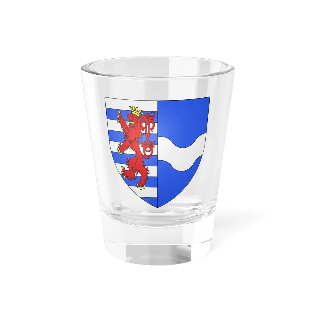 Blason Amblève (Belgium) (Coat of Arms) Shot Glass 1.5oz 1.5oz - Go Mug Yourself