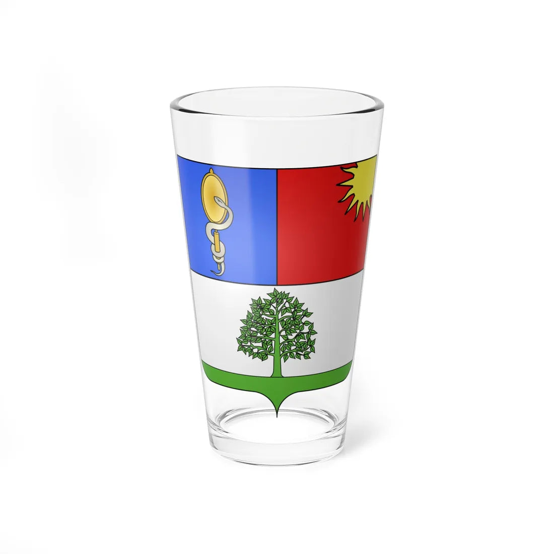 Blason André Joseph Abrial 1758-1820 (France) (Coat of Arms) Pint Glass 16oz - Go Mug Yourself
