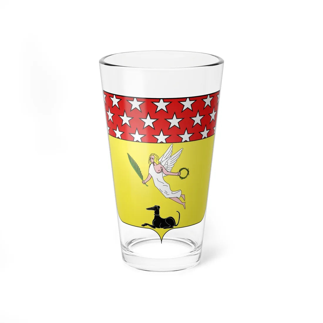 Blason André Masséna 1758-1817 duc de Rivoli (France) (Coat of Arms) Pint Glass 16oz 16oz - Go Mug Yourself