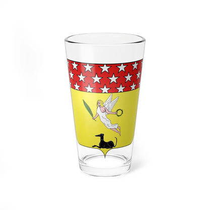 Blason André Masséna 1758-1817 duc de Rivoli (France) (Coat of Arms) Pint Glass 16oz 16oz - Go Mug Yourself
