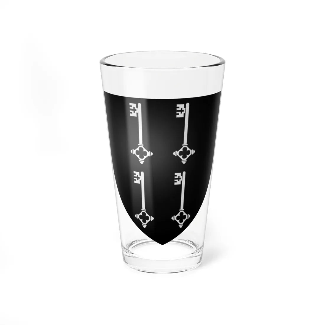 Blason Anzin 59 (France) (Coat of Arms) Pint Glass 16oz 16oz - Go Mug Yourself