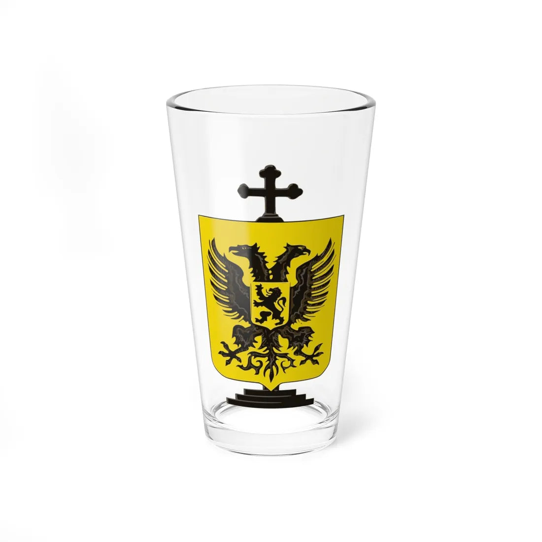 Blason AthBelgique (Belgium) (Coat of Arms) Pint Glass 16oz 16oz - Go Mug Yourself