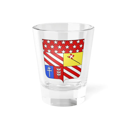 Blason Auguste Frédéric Louis Viesse de Marmont 1774-1852 duc de Raguse (France) (Coat of Arms) Shot Glass 1.5oz 1.5oz - Go Mug Yourself