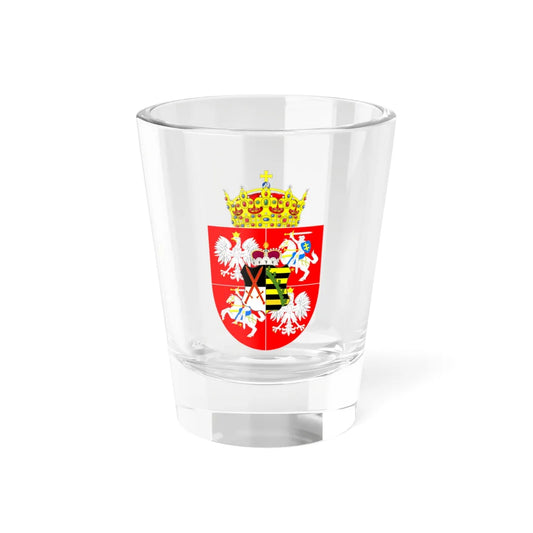 Blason Auguste II de Pologne 1670-1733 (Lithuania) (Coat of Arms) Shot Glass 1.5oz 1.5oz - Go Mug Yourself