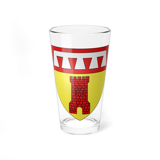Blason Beaufort Luxembourg (Luxembourg) (Coat of Arms) Pint Glass 16oz 16oz - Go Mug Yourself