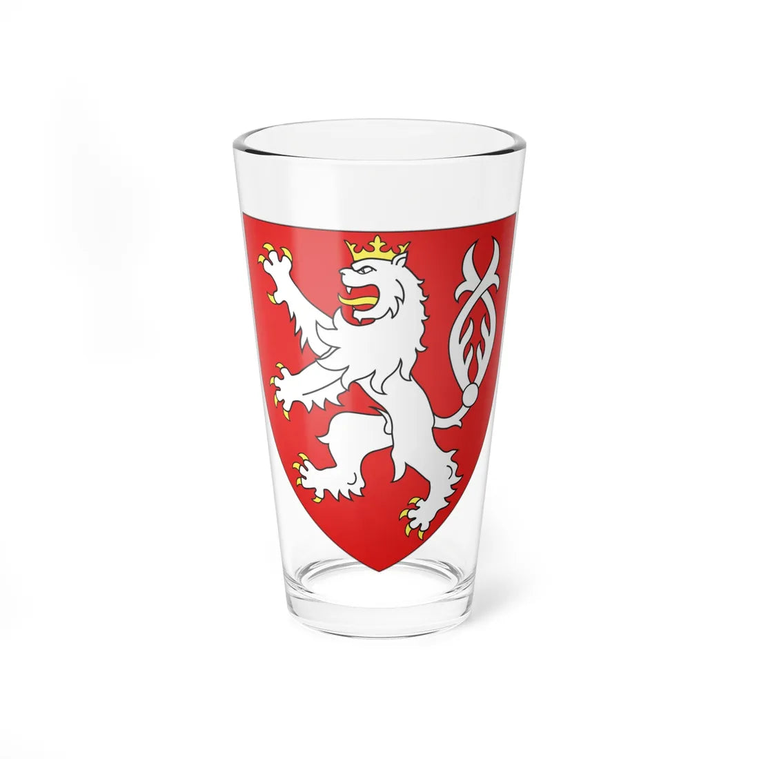 Blason Bo Bohême (Czech Republic) (Coat of Arms) Pint Glass 16oz 16oz - Go Mug Yourself
