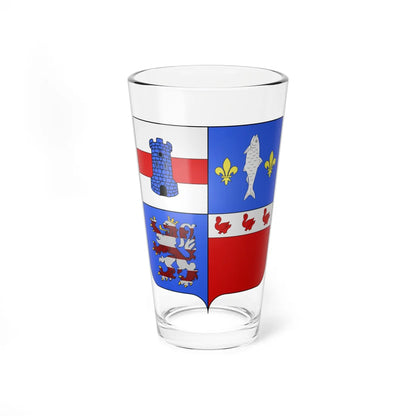 Blason Bornem (Belgium) (Coat of Arms) Pint Glass 16oz 16oz - Go Mug Yourself