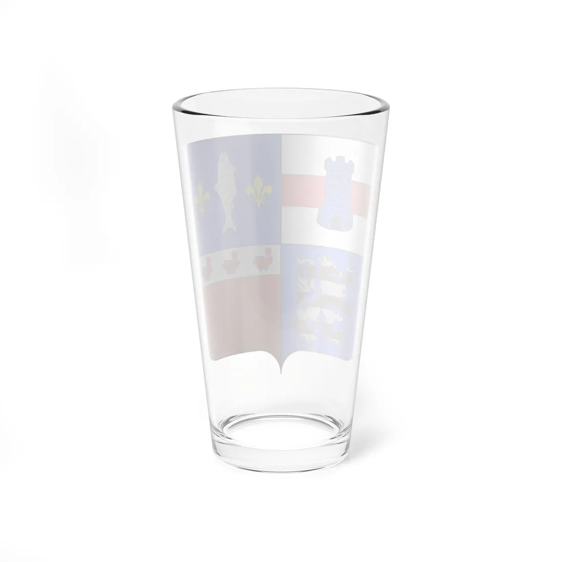 Blason Bornem (Belgium) (Coat of Arms) Pint Glass 16oz - Go Mug Yourself