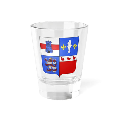 Blason Bornem (Belgium) (Coat of Arms) Shot Glass 1.5oz 1.5oz - Go Mug Yourself