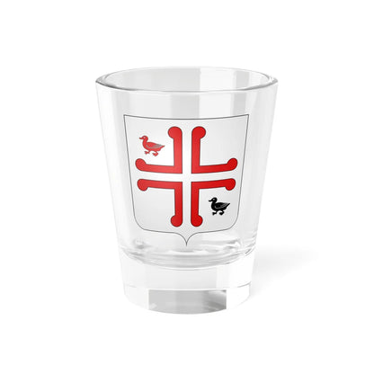 Blason Bredene (Belgium) (Coat of Arms) Shot Glass 1.5oz 1.5oz - Go Mug Yourself
