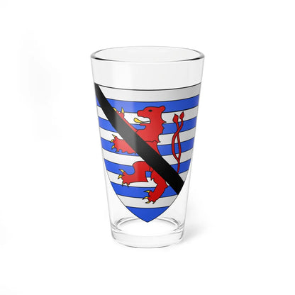 Blason Bâtard de Luxembourg fils de Wenceslas Ier selon Gelre (Luxembourg) (Coat of Arms) Pint Glass 16oz 16oz - Go Mug Yourself