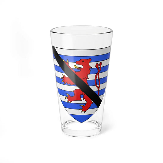 Blason Bâtard de Luxembourg fils de Wenceslas Ier selon Gelre (Luxembourg) (Coat of Arms) Pint Glass 16oz 16oz - Go Mug Yourself