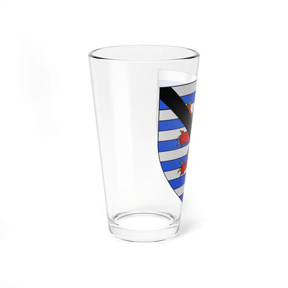 Blason Bâtard de Luxembourg fils de Wenceslas Ier selon Gelre (Luxembourg) (Coat of Arms) Pint Glass 16oz - Go Mug Yourself