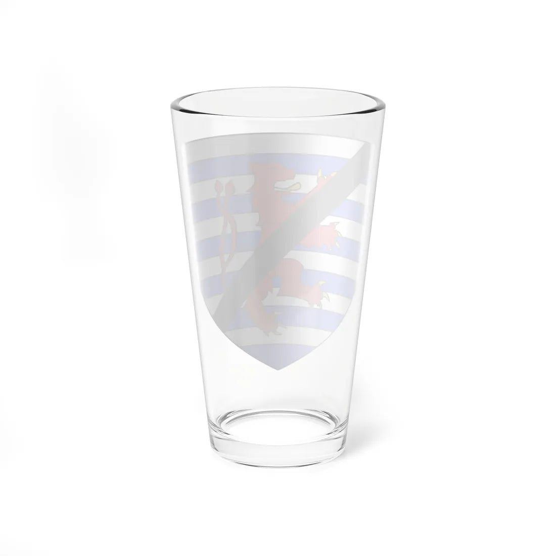 Blason Bâtard de Luxembourg fils de Wenceslas Ier selon Gelre (Luxembourg) (Coat of Arms) Pint Glass 16oz - Go Mug Yourself