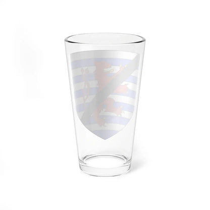 Blason Bâtard de Luxembourg fils de Wenceslas Ier selon Gelre (Luxembourg) (Coat of Arms) Pint Glass 16oz - Go Mug Yourself