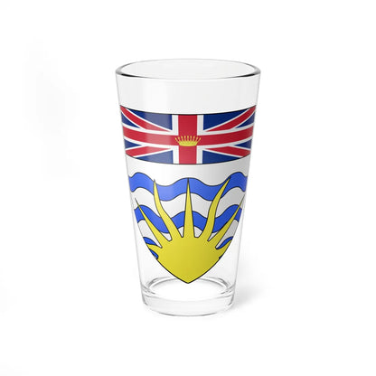 Blason ca Colombie-Britannique (Canada) (Coat of Arms) Pint Glass 16oz 16oz - Go Mug Yourself