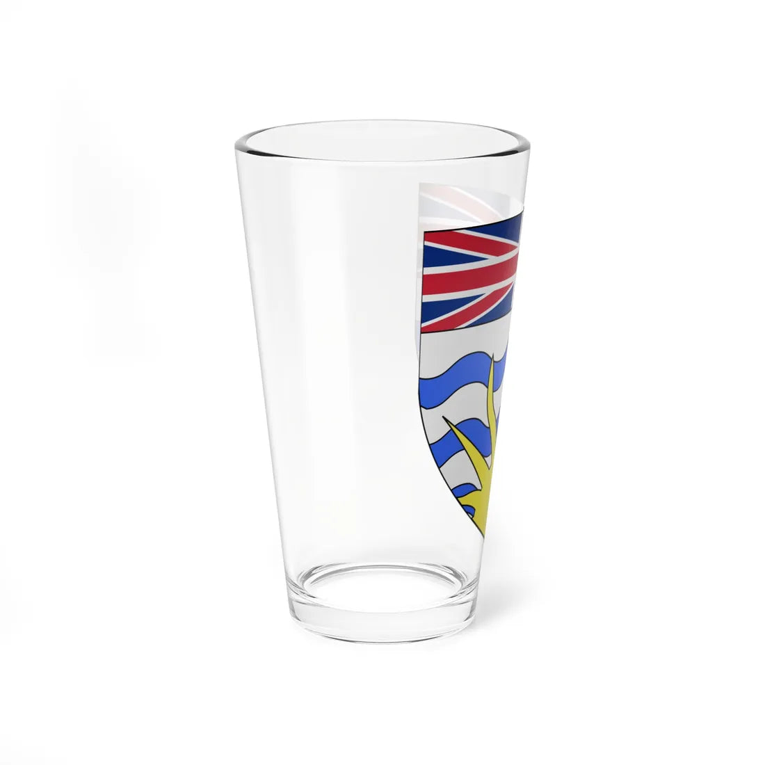 Blason ca Colombie-Britannique (Canada) (Coat of Arms) Pint Glass 16oz - Go Mug Yourself