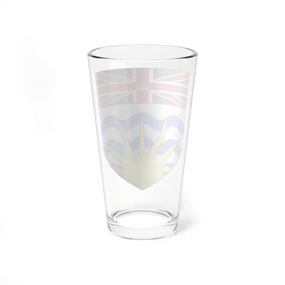 Blason ca Colombie-Britannique (Canada) (Coat of Arms) Pint Glass 16oz - Go Mug Yourself